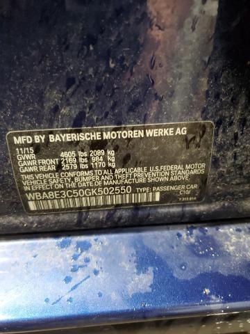 WBA8E3C50GK502550 BMW 328 Xi Sulev