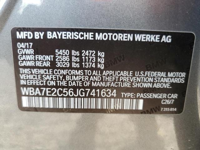 WBA7E2C56JG741634 BMW 740 I