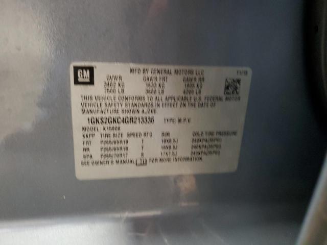 1GKS2GKC4GR213336 GMC Yukon Xl K1500 Slt