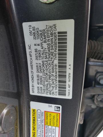 1HGCV3F43KA015181 Honda Accord Hybrid Ex