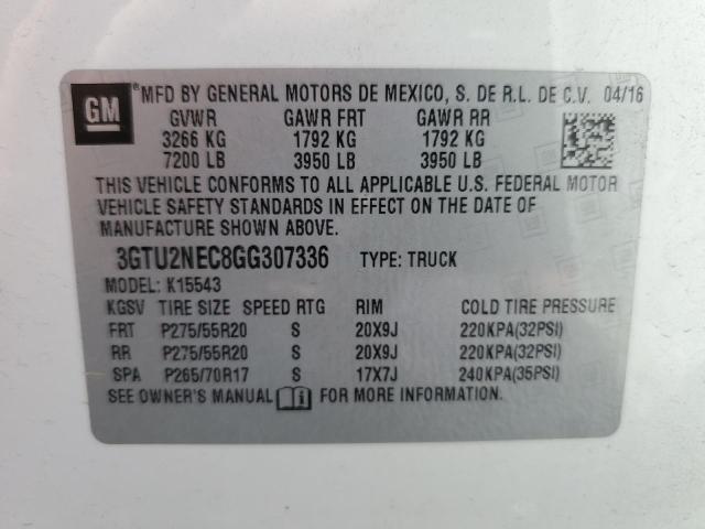3GTU2NEC8GG307336 GMC Sierra K1500 Slt