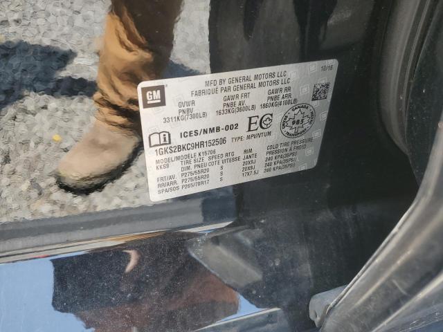 1GKS2BKC9HR152506 GMC YUKON SLT