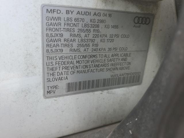 WA1LAAF75HD013121 Audi Q7 Premium Plus