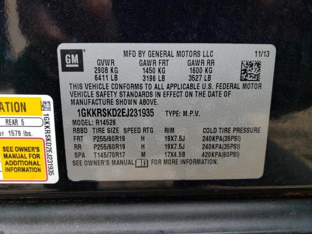 1GKKRSKD2EJ231935 GMC Acadia Slt-2