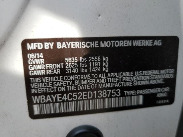 WBAYE4C52ED138753 BMW 740 LI