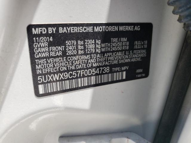 5UXWX9C57F0D54738 BMW X3 Xdrive28i