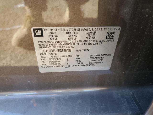 3GTU2VEJ9EG350482 GMC Sierra K1500 Slt