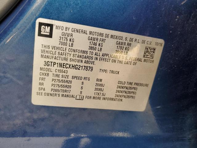 3GTP1NECXHG217879 GMC Sierra C1500 Slt
