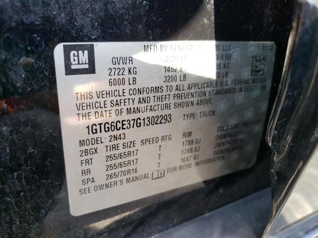 1GTG6CE37G1302293 GMC CANYON SLE