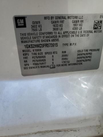 1GKS2HKC5FR573915 GMC Yukon Xl K1500 Slt