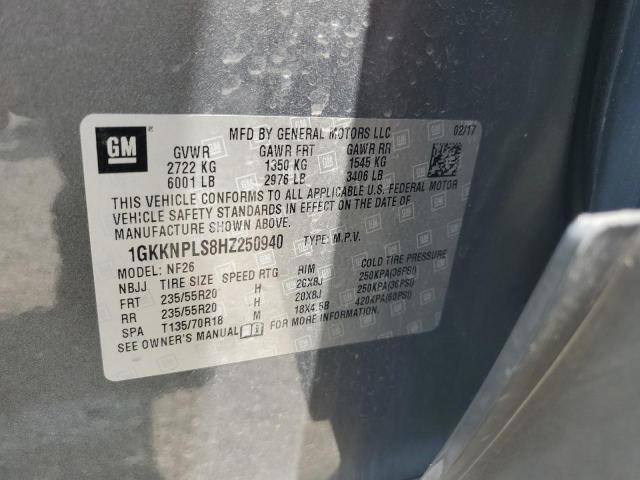 1GKKNPLS8HZ250940 GMC Acadia Denali
