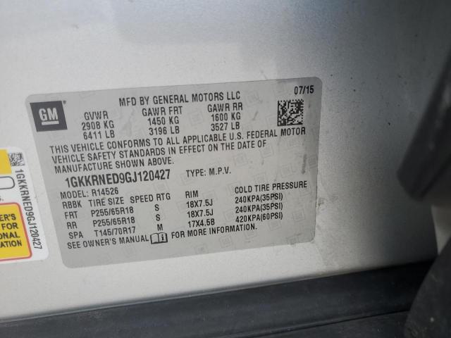 1GKKRNED9GJ120427 GMC ACADIA SLE