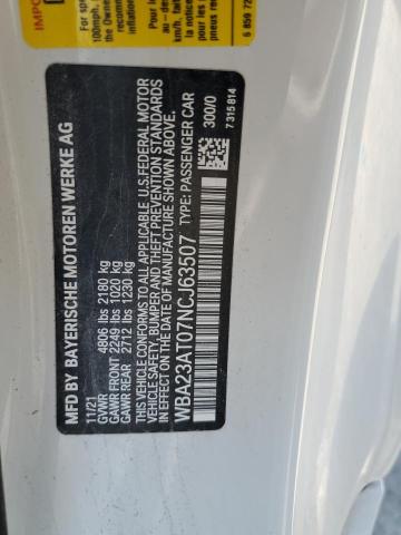 WBA23AT07NCJ63507 BMW 430I