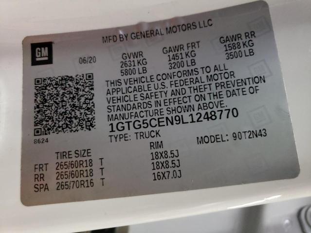1GTG5CEN9L1248770 GMC CANYON SLE