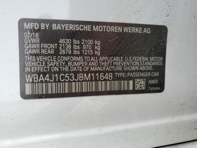 WBA4J1C53JBM11648 BMW 430i Gran Coupe