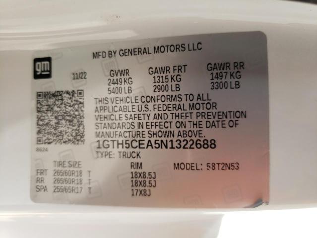 1GTH5CEA5N1322688 GMC Canyon Elevation