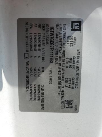1GTW7GCG7F1111753 GMC Savana G2500