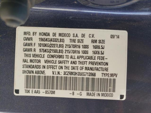 3CZRM3H35EG713968 Honda CR-V LX