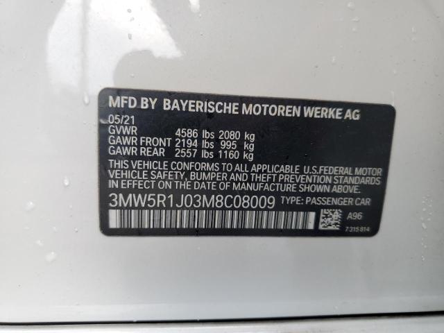 3MW5R1J03M8C08009 BMW 330I