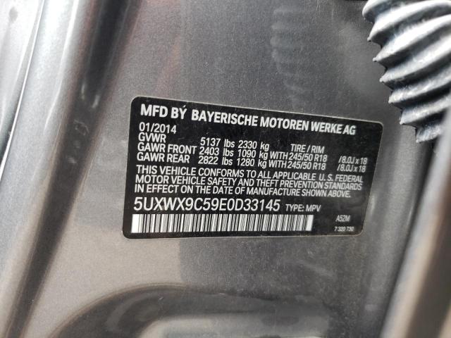 5UXWX9C59E0D33145 BMW X3 Xdrive28i