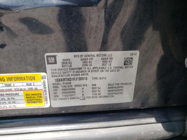 1GKKRTKD1FJ108019 GMC Acadia Denali