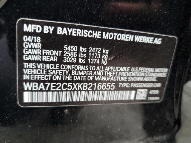 WBA7E2C5XKB216655 BMW 740 I