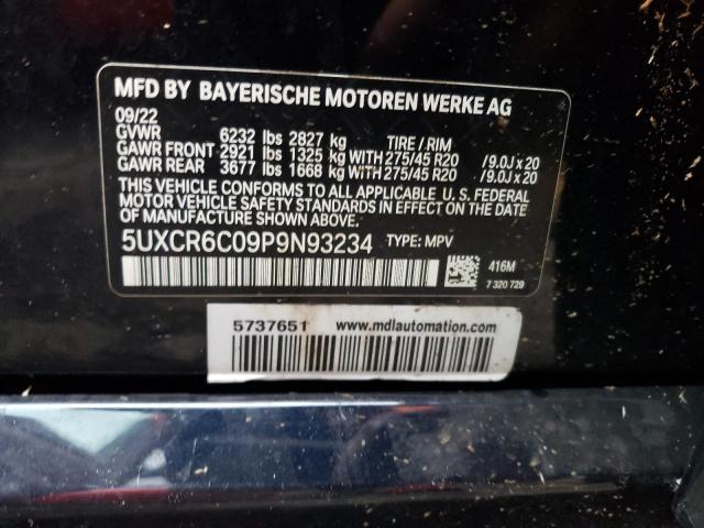 5UXCR6C09P9N93234 BMW X5 Xdrive40i