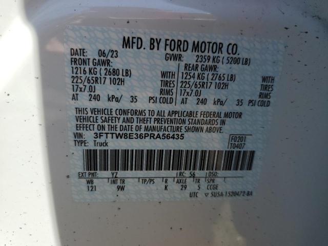 3FTTW8E36PRA56435 Ford MAVERICK X