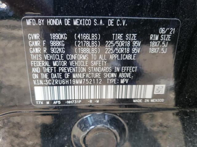 3CZRU6H19MM752112 Honda HR-V SPORT