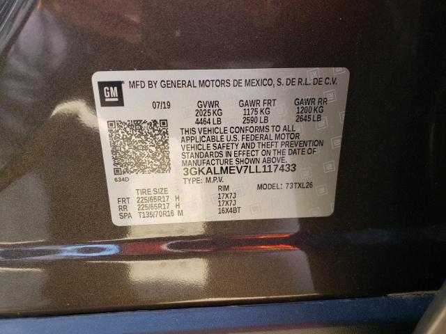 3GKALMEV7LL117433 GMC Terrain Sle