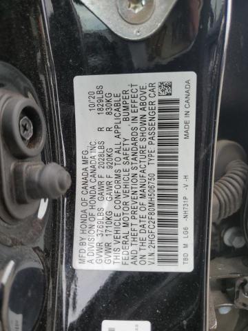 2HGFC2F80MH506750 Honda Civic Sport