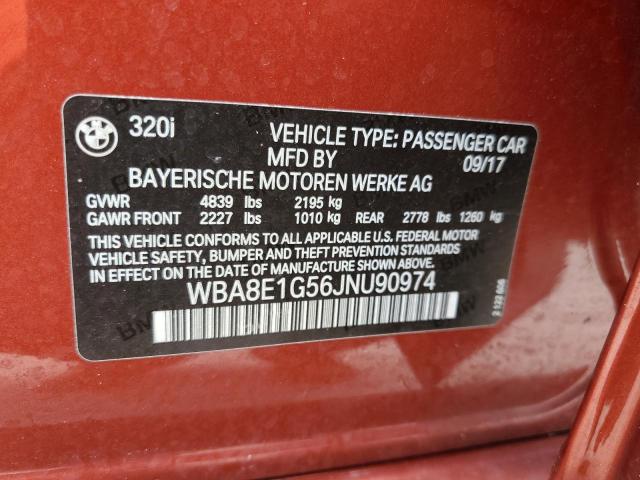 WBA8E1G56JNU90974 BMW 320 I