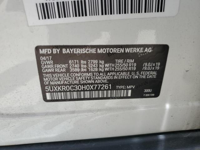 5UXKR0C30H0X77261 BMW X5 Xdrive35i