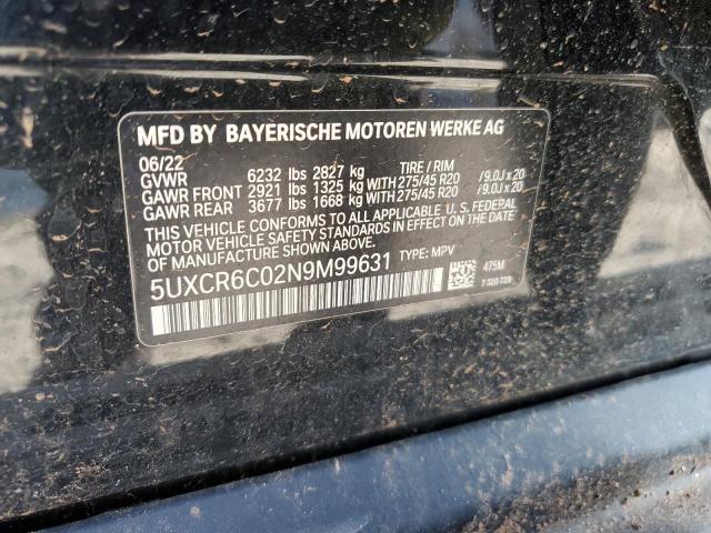 5UXCR6C02N9M99631 BMW X5 Xdrive40i
