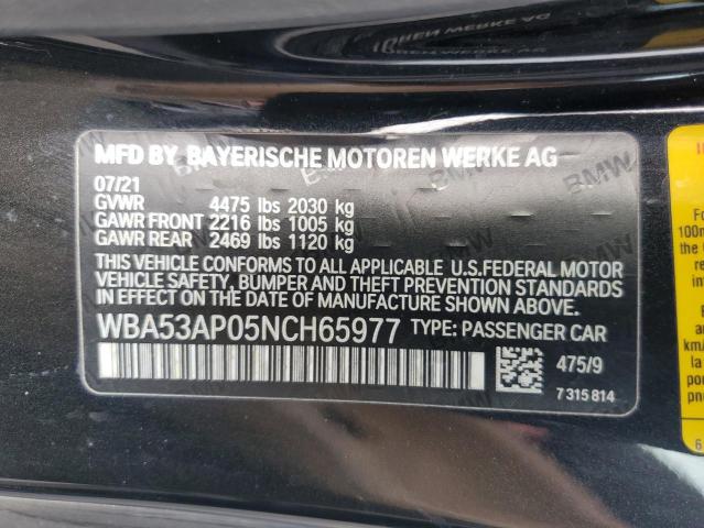 WBA53AP05NCH65977 BMW 430I