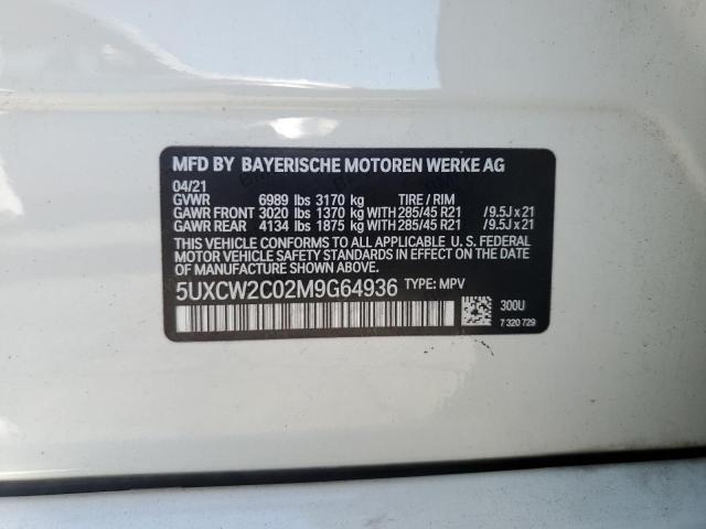 5UXCW2C02M9G64936 BMW X7 Xdrive40i
