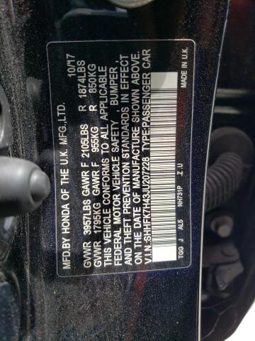 SHHFK7H43JU207228 Honda Civic Sport