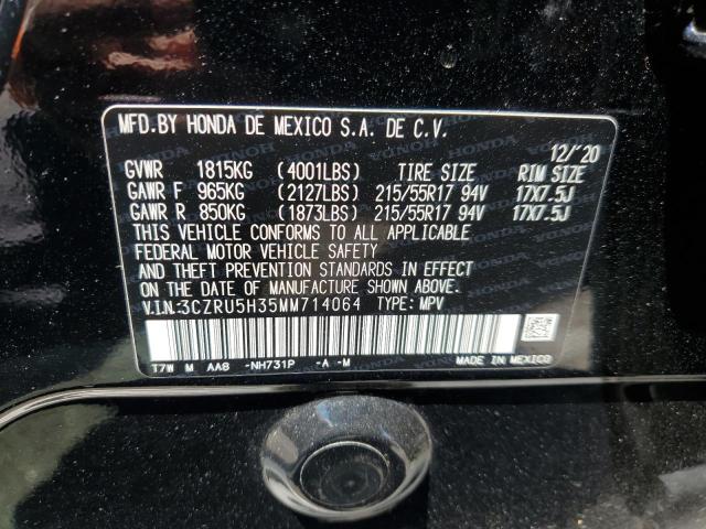 3CZRU5H35MM714064 Honda HR-V LX