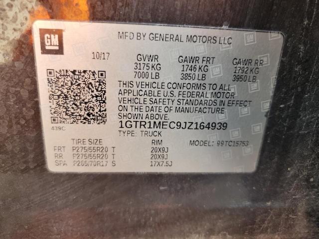 1GTR1MEC9JZ164939 GMC Sierra C1500 Sle