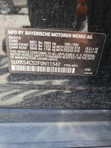 5UXKS4C52F0N11542 BMW X5 Xdrive35d