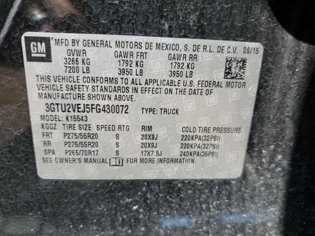 3GTU2VEJ5FG430072 GMC Sierra K1500 Slt