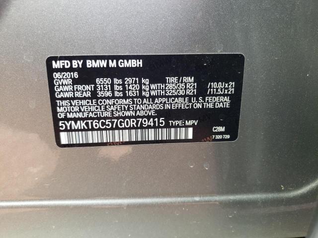 5YMKT6C57G0R79415 BMW X5 M