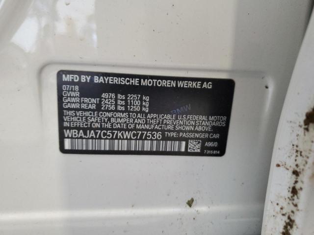 WBAJA7C57KWC77536 BMW 530 XI