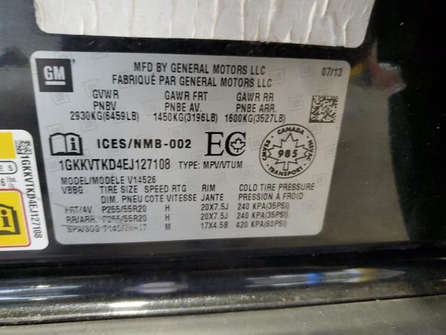 1GKKVTKD4EJ127108 GMC Acadia Denali