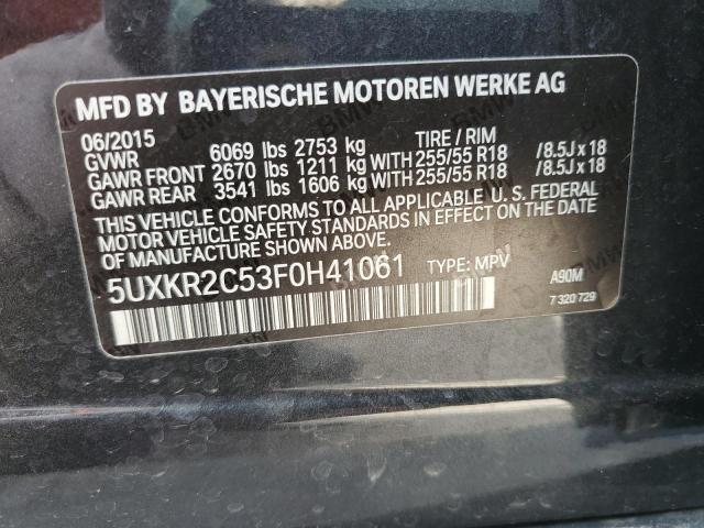5UXKR2C53F0H41061 BMW X5 Sdrive35i