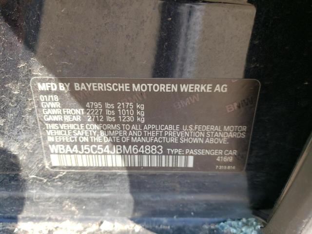 WBA4J5C54JBM64883 BMW 440i Gran Coupe