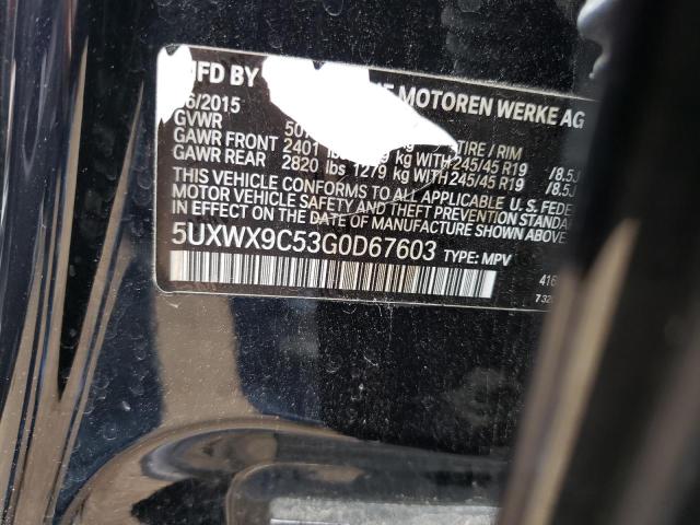 5UXWX9C53G0D67603 BMW X3 Xdrive28i