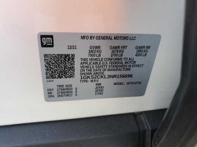 1GKS2CKL3NR156696 GMC Yukon At4