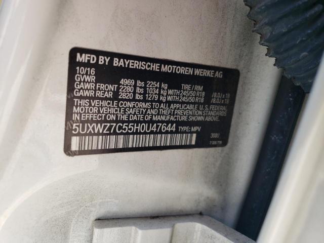 5UXWZ7C55H0U47644 BMW X3 Sdrive28i