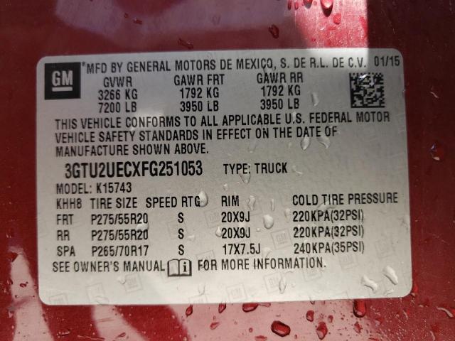 3GTU2UECXFG251053 GMC Sierra K1500 Sle